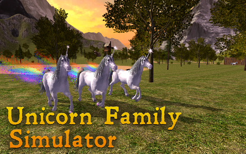 Unicorn Family Simulator - Gameplay image of android game