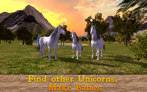 Unicorn Family Simulator - Gameplay image of android game