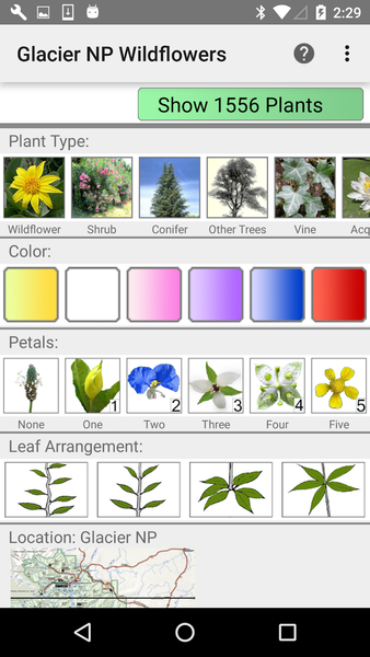 Glacier NP Wildflowers - Image screenshot of android app