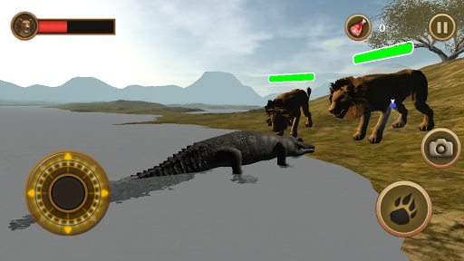 Crocodile Chase Simulator - Gameplay image of android game