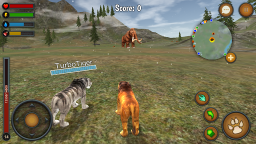 Sabertooth Tiger Chase Sim - Image screenshot of android app