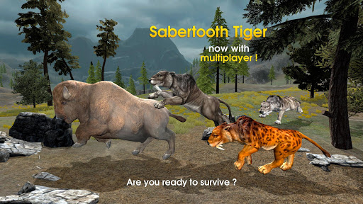 Sabertooth Tiger Chase Sim - Image screenshot of android app