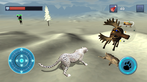 Snow Leopard Chase Simulator - Image screenshot of android app