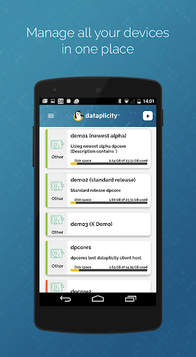 Dataplicity - عکس برنامه موبایلی اندروید