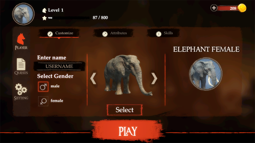 The Elephant - Gameplay image of android game