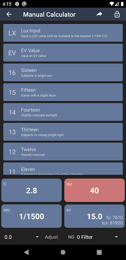 Light Meter - Lite - Image screenshot of android app