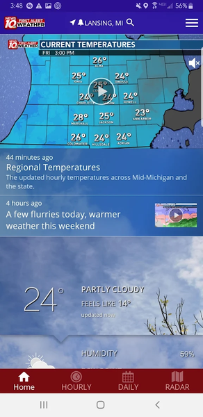 WILX First Alert Weather - Image screenshot of android app