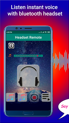 Headset Remote - Image screenshot of android app