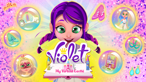 Violet Cinderella Castle Clean - Gameplay image of android game