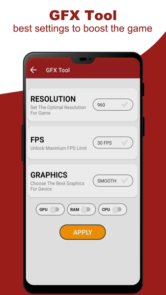 Only Red - Headshot & GFX Tool - عکس برنامه موبایلی اندروید
