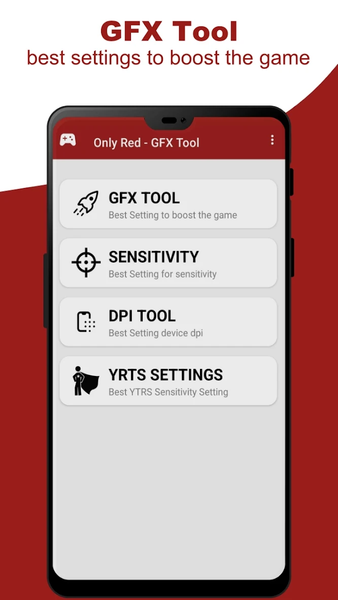 Only Red - Headshot & GFX Tool - Image screenshot of android app