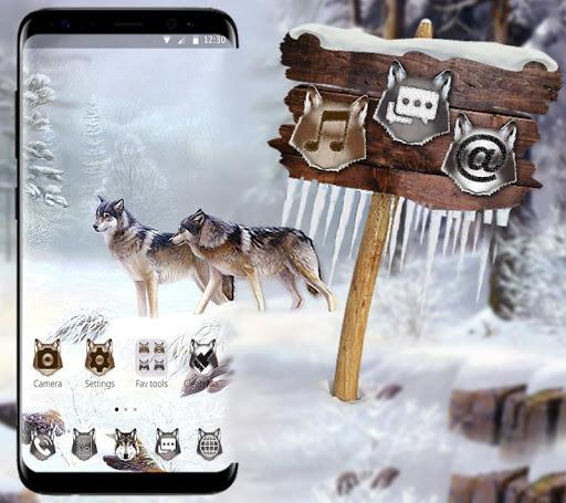 Winter Wolf Theme - Image screenshot of android app
