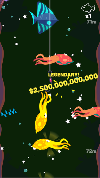 Tiny Fishing - Gameplay image of android game