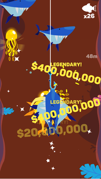 Tiny Fishing - Gameplay image of android game