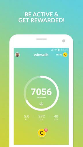 winwalk - it pays to walk - Image screenshot of android app