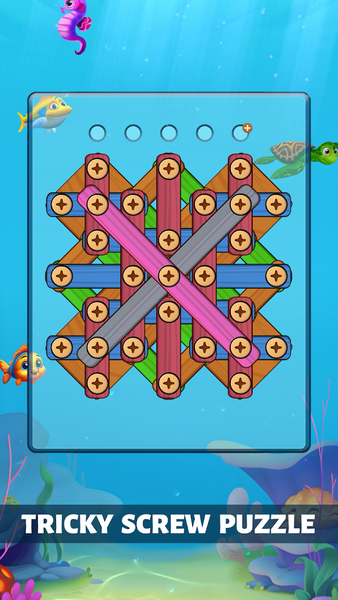Ocean Wood Screw - Nuts Bolts - Gameplay image of android game
