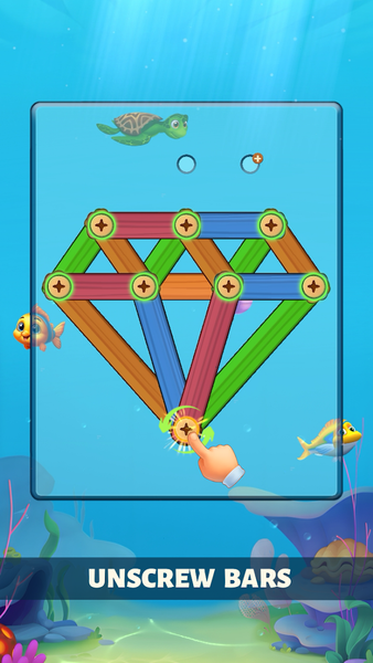 Ocean Wood Screw - Nuts Bolts - Gameplay image of android game