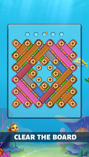 Ocean Wood Screw - Nuts Bolts - Gameplay image of android game