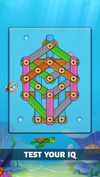 Ocean Wood Screw - Nuts Bolts - Gameplay image of android game