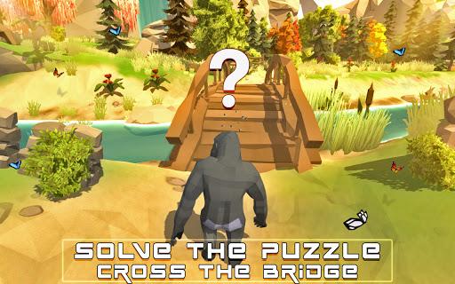 Wild Gorilla Family Simulator - Gameplay image of android game