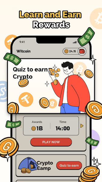 Witcoin: Web3 Play to Learn - Gameplay image of android game