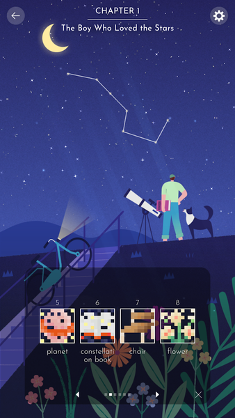 Starry Night - Nonogram - Gameplay image of android game