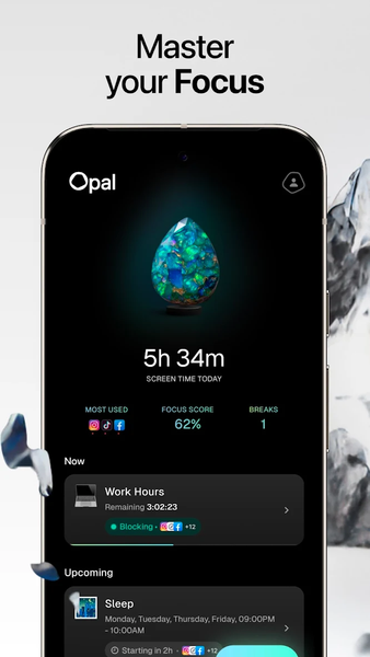 Opal Screen Time Limit & Timer - عکس برنامه موبایلی اندروید