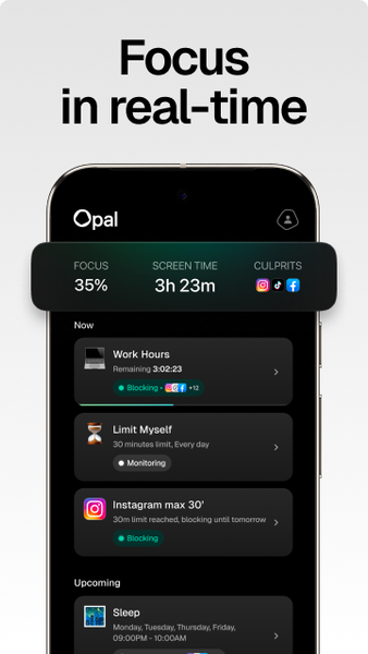 Opal Screen Time Limit & Timer - عکس برنامه موبایلی اندروید