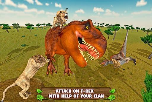 Ultimate Lion vs Dinosaur: Wild Adventure - عکس بازی موبایلی اندروید