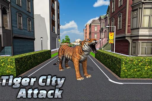 Super Tiger City Attack - Gameplay image of android game