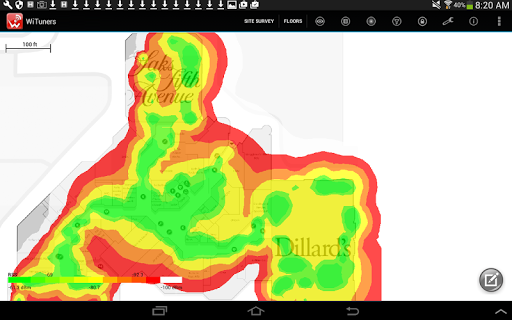 WiFi Site Survey by WiTuners - Image screenshot of android app