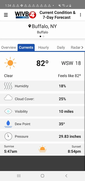 4Warn Weather - Image screenshot of android app