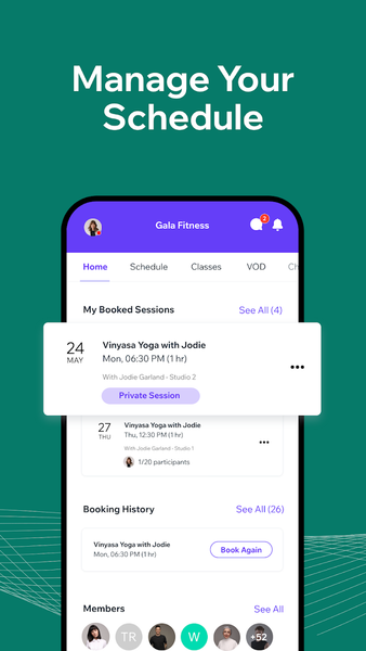 Fit by Wix: Book, manage, pay - عکس برنامه موبایلی اندروید