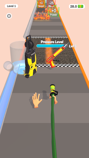Pressure Washing Run - Gameplay image of android game