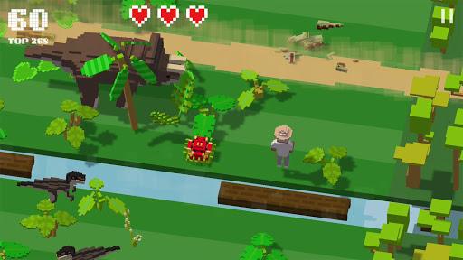 Jurassic Hopper: Crossy Dinos - Gameplay image of android game