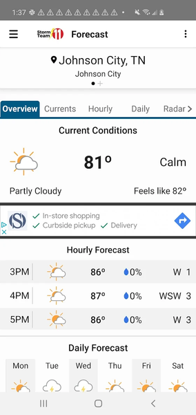 WJHL Weather - عکس برنامه موبایلی اندروید