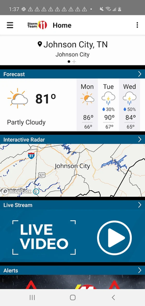 WJHL Weather - عکس برنامه موبایلی اندروید