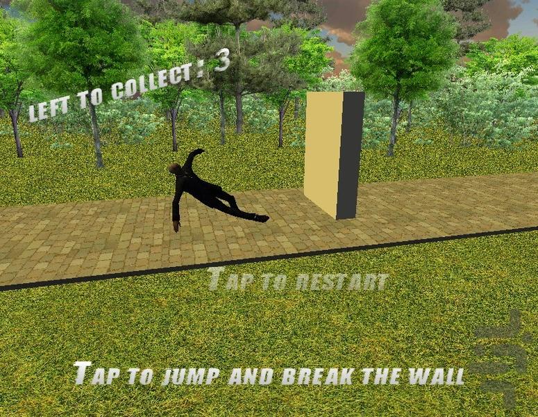 jumping wall - Gameplay image of android game