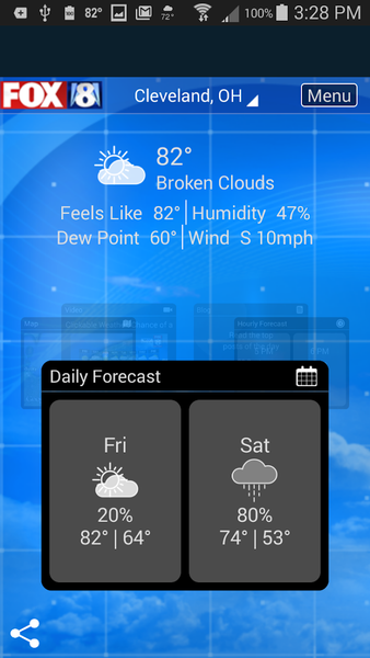FOX8 Cleveland Weather - عکس برنامه موبایلی اندروید