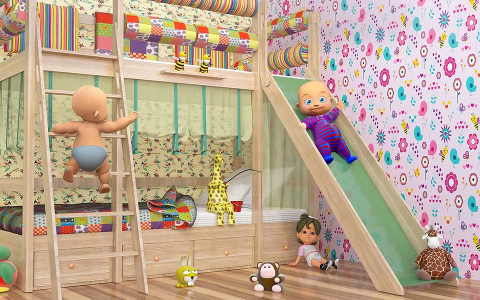 Naughty Twin Baby Simulator 3D - Gameplay image of android game