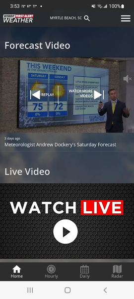 WMBF First Alert Weather - Image screenshot of android app