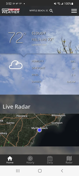 WMBF First Alert Weather - Image screenshot of android app