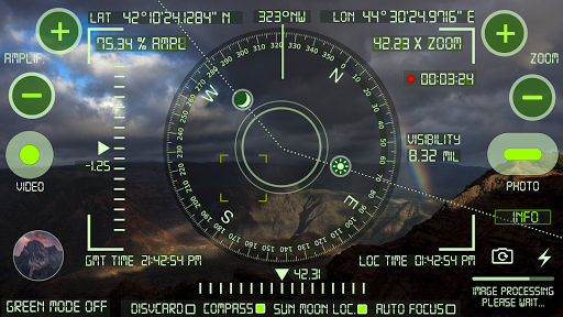 COMPASS CAMERA S10 CAMERA PRO-X SUN MOON LOCATOR - Image screenshot of android app