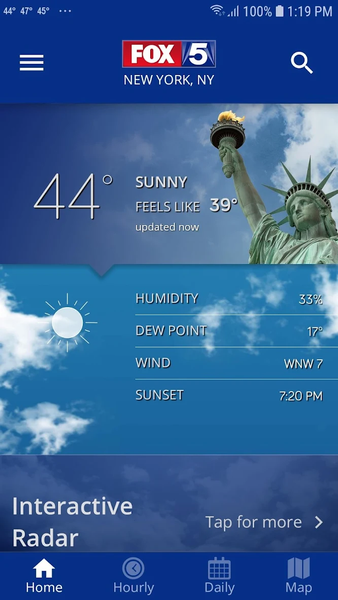FOX 5 New York: Weather - Image screenshot of android app