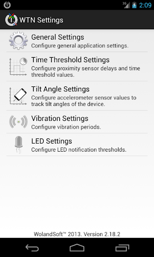 Wakeup Touch Nexus (Open Source) - Image screenshot of android app