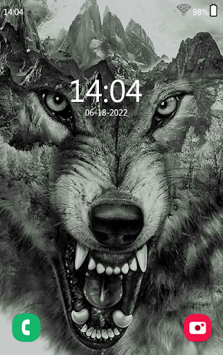 Wolf wallpaper: Wolf art - عکس برنامه موبایلی اندروید