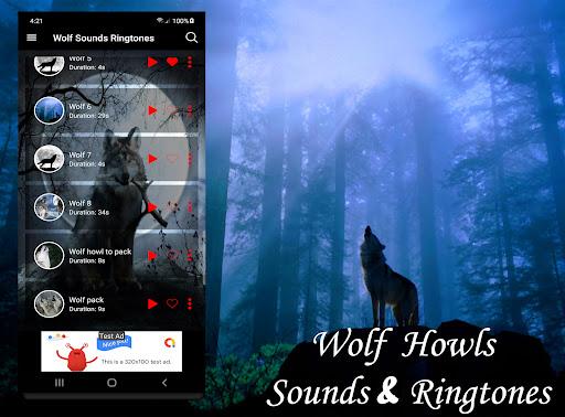 Wolf Sounds Ringtones - Image screenshot of android app