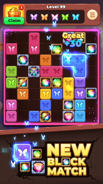 Match Block - Block + Match 3 - Gameplay image of android game