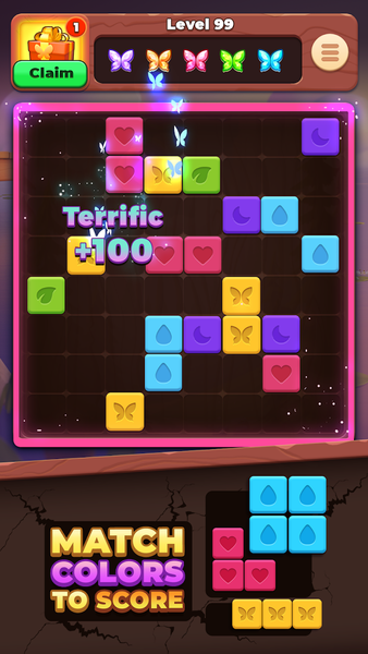 Match Block - Block + Match 3 - Gameplay image of android game