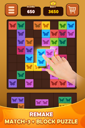 Triple Butterfly: Block Puzzle - Gameplay image of android game